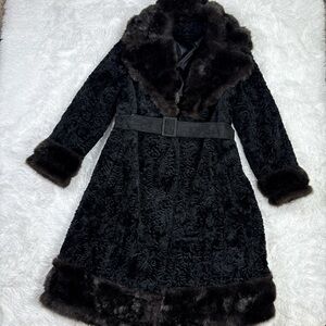 Elegant Black Faux Fur Women's Teddy Coat